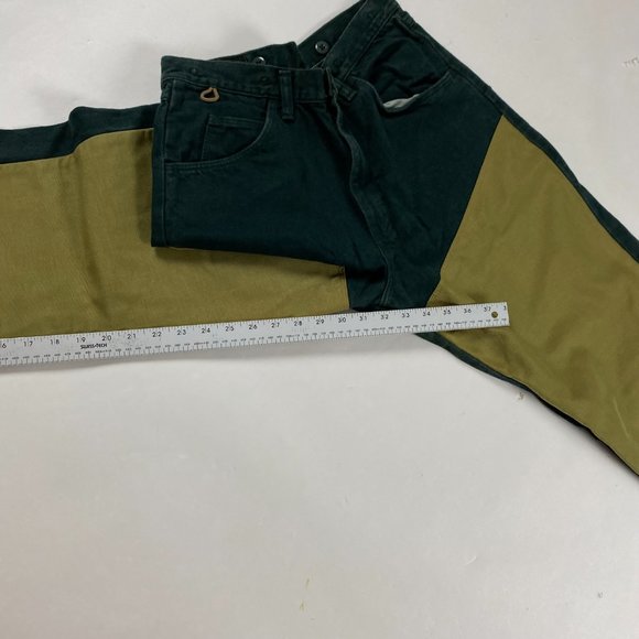 Vintage Wrangler Briar Brush Double Knee Pants 32 x 32 Fits 30 x 32 Green - Picture 11 of 12